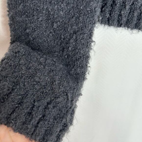 Unif Dwelt sweater gray crop zip up size XS cozy gothic grunge cardigan - Picture 5 of 7